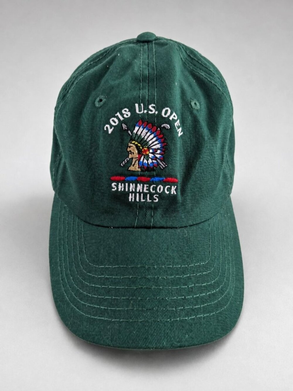 US Open 2018 Shinnecock Hills Hat Green USGA OSFA Adjustable Strapback Cap